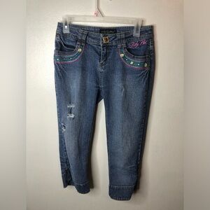 Baby Phat Jean Capri Pants Girl Size 16 Y2K Vintage